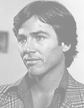 Richard Hatch as Battlestar Galactica's Captain Apollo.